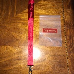 Supreme SS16 Lanyard Red
